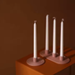 Nordic Ceramic Candle Holder (Mauve)