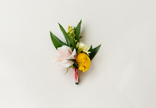 Golden Glow Boutonniere