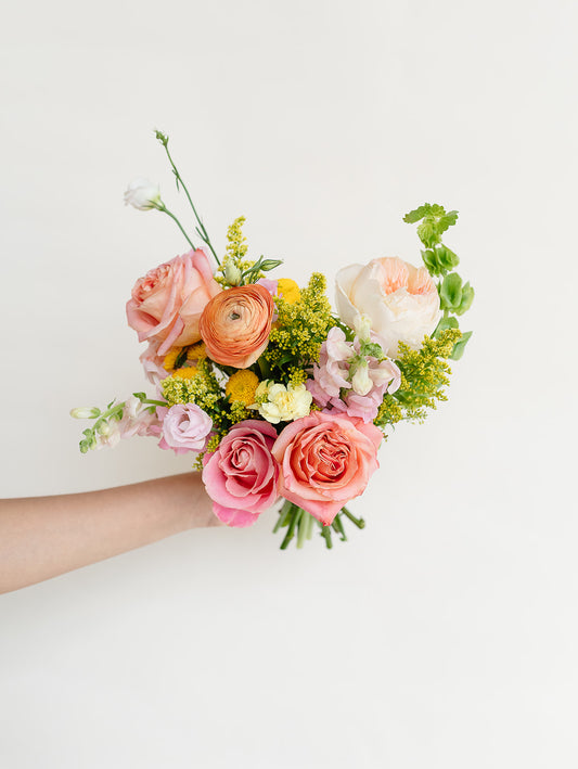 Golden Glow Bridesmaid Bouquets