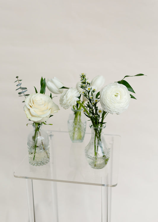 Verdant Bliss Floral Bud Vase